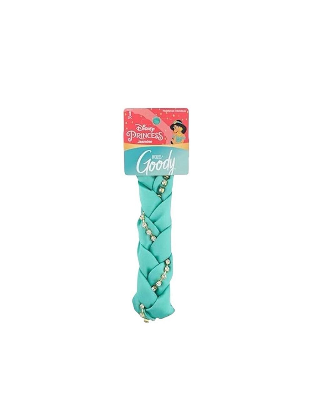 GOODY Disney Princess Jasmine Teal Braided Headband NWT
